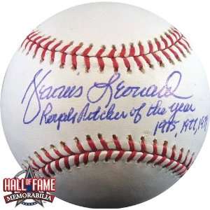   /Hand Signed MLB Baseball with Royals Pitcher of the Year Inscription