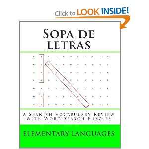  Sopa de letras A Spanish Vocabulary Review with Word 