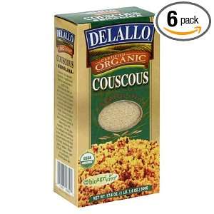 DeLallo Organic Couscous, 17.6 Ounce Unit (Pack of 6)  