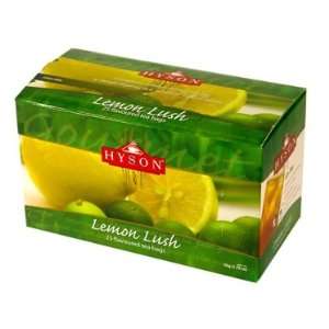 LEMON LUSH (Black Tea) HYSON, 25 Teabags in Cardboard Carton 37.5g 