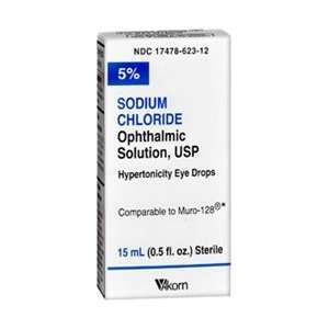  Akorn Sodium Chloride Solution   0.5 oz Health & Personal 