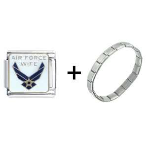  Air Force Wife Logo Italian Charm Pugster Jewelry
