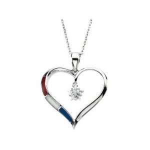  Jewelry Locker Patriotic Heart of Honor Sterling Silver 