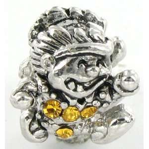   Silver Plated Running Boy Charm Bead for Pandora/Troll/Ch Jewelry
