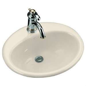 Bathroom Sink Drop In Self Rimming by Kohler   K 2905 8L in Almond