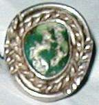 Vintage Navajo Indian turquoise ring size 7 old pawn big  