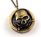 mens jewelry skull flower pocket watch cheap necklaces watches charm