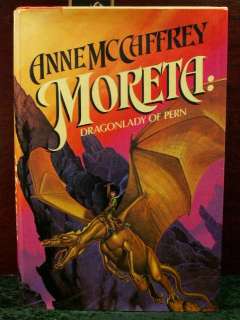 1983 ANNE McCAFFREY MORETA Dragonlady of Pern Dragon 1st Edition HCDJ 