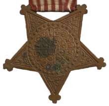 Reverse of the Grand Army of the Republic Badge.