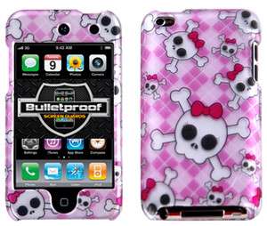 Pink Cute Skull Hard Skin Case Cover for iPod Touch 4 4th Gen  