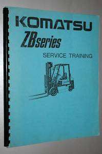 KOMATSU SERVICE TRAINING MANUAL BOOK ZB SERIES  