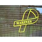 United States Marine Corps Yellow Ribbon Vinyl decal car