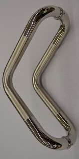 Entrance Stainless Steel Door Pull Handle 12in Curve  