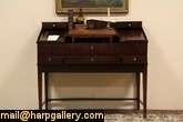 Empire Biedermeier Antique 1820 Paymaster Desk  