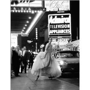 Rico Puhlmann Times Square, New York Kunstdruck Abendkleid Grösse 