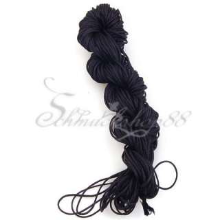 1mm Nylonschnur Nylon Seil Schmuck Schnur Schwarz  