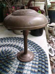 FABULOUS Vintage Art Deco Industrial Machine Age Metal Desk Lamp Table 