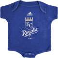 Kansas City Royals Royal adidas Team Logo Newborn/Infant Creeper