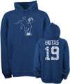 Johnny Unitas Baltimore Colts Blue Vintage Name & Number Hooded 