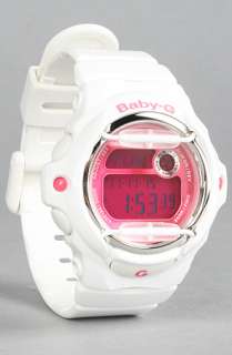 SHOCK The BabyG Vivid Color 169R Watch in White and Pink 