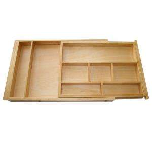 Axis International 13 in. to 22 in. Expandable Wood Jewelry Drawer 