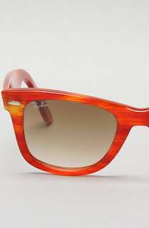 Ray Ban The 50mm Original Wayfarer Sunglasses in Orange Twirl 