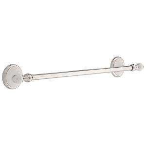 Decor Bathware Alexandria 18 in. Towel Bar in Polished Chrome and 