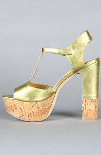 Dolce Vita The Baxter Shoe in Gold Leather  Karmaloop   Global 