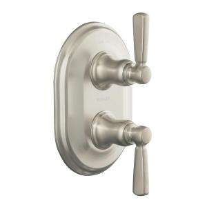 KOHLER Bancroft 2 Handle Stacked Thermostatic Trim Only in Vibrant 