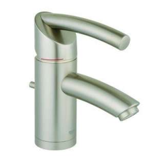 Tenso Single Hole 1 Handle Low Arc Bathroom Faucet in Infinity Brushed 