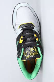 Reebok The Basquiat Ventilator Sneaker in Black Flat Grey Yellow 