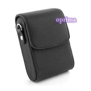   saffian PU leather Case bag for Nikon P300 S8100 S9100 cameras black