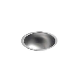 Bolero Round Self Rimming or Undercounter Bathroom Sink in Stainless 