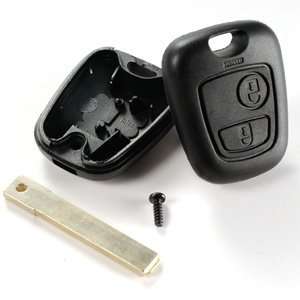 Schlüssel Fernbedienung Gehäuse 2 Tasten f. Peugeot 207 307 407