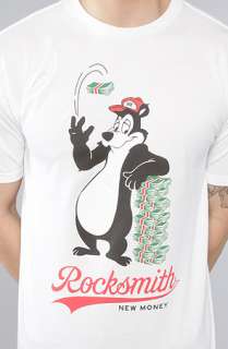 RockSmith The Money Bear Tee in White  Karmaloop   Global 