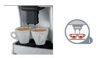 Saeco Cafe Crema Kaffee Vollautomat silber  Küche 
