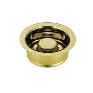 Collection Kitchen 3 in. Disposal and Flange Stopper in Polished Brass 