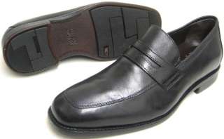 Johnston Murphy Mens Dress Shoes Black Leather Suffolk Penny Loafers 