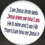 B421 I am Jesus little lamb. Jesus loves me how   pin  