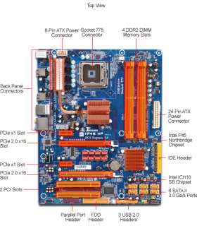Biostar TP45 HP Motherboard   v5.0, Intel P45, Socket 775, ATX, Audio 