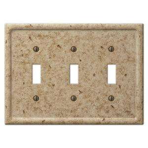   Textured Stone Noce Toggle Wall Plate 869NOCE03 