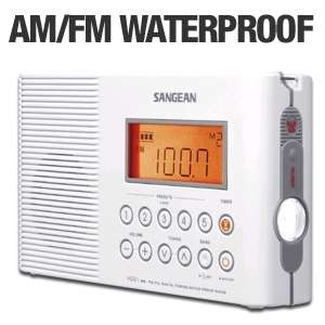 Sangean H 201 AM/FM Clock Radio   Waterproof, Digital Tuning, Siren 