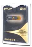 PNY P FD2GB/MINI FS Mini Attache USB Flash Drive   2GB  