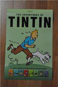 THE ADVENTURES OF TINTIN PROMO POSTER NYCC STEVEN SPIELBERG  