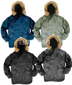 ALPHA KNOX ARMORY N 3B PARKA WINTER FUR LINED HOODED NW  