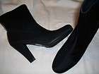   Sortie Stretch Fabric Platform Heel Boots Womens 10 M Medium Black n