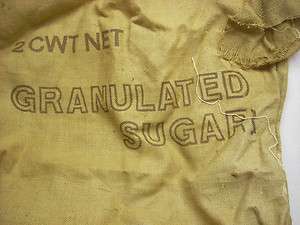 Vintage Huge Burlap Sack Tight weave British Sugar Sack  