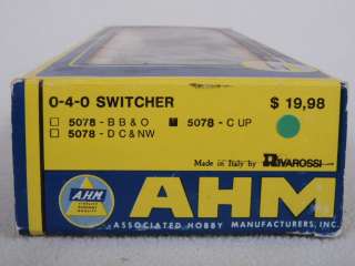 AHM/Rivarossi HO 0 4 0 Switcher Union Pacific UP #96  