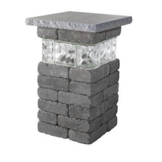   20 in. Bluestone Lakeland Pillar with Glass 4201032 