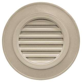 Builders Edge 28 In. Round Gable Vent #085 Clay (Without Keystones 